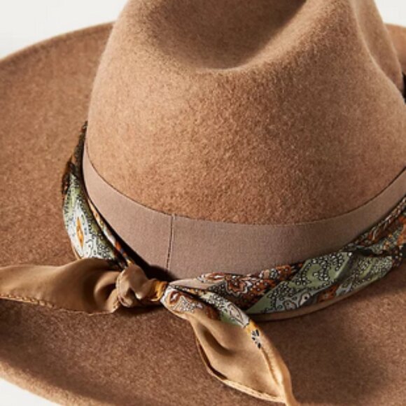 Anthropologie Cover Band Rancher San Diego Hat Company Festival Western Tan NWT main image 6